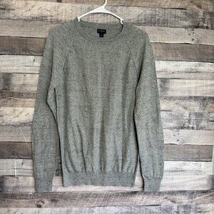 J.Crew Men’s Cotton Crewneck Sweater Gray Small 100% Cotton